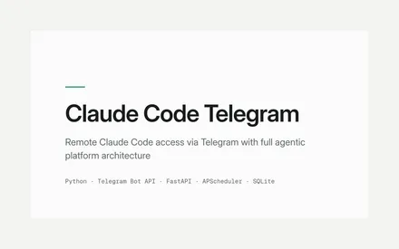 Claude Code Telegram screenshot