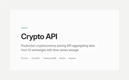 Crypto API screenshot